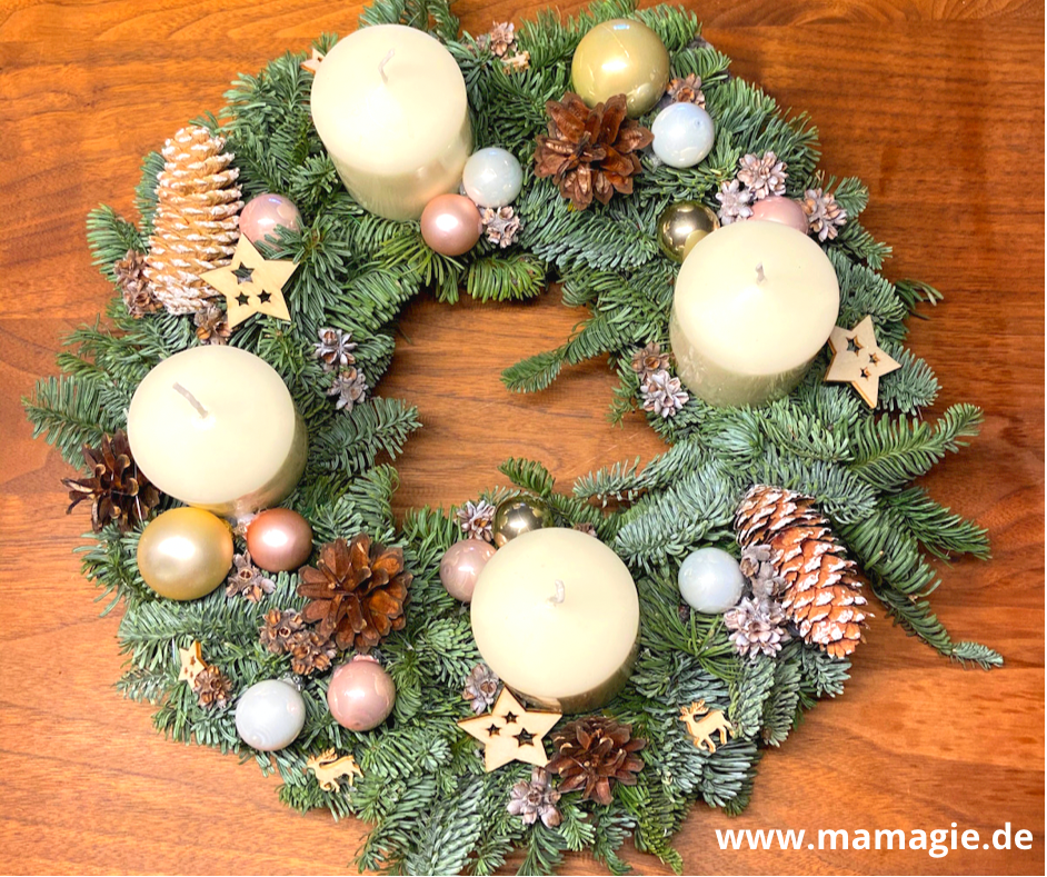 Adventskranz selber machen – mit vielen Tipps!