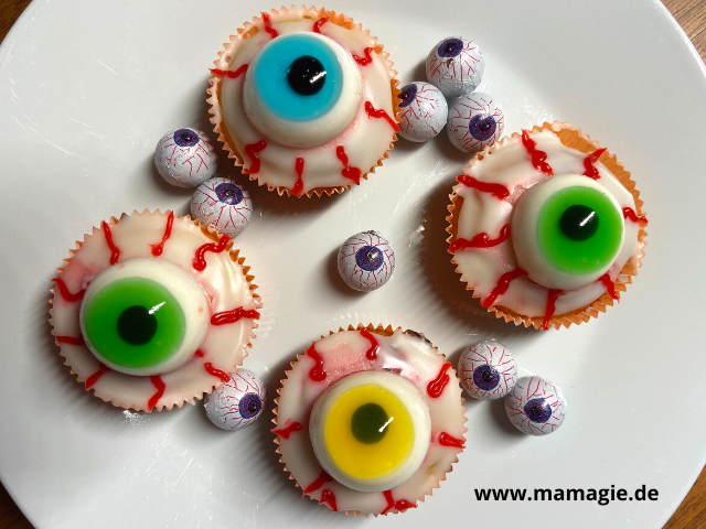 Gruselige Muffins für Halloween