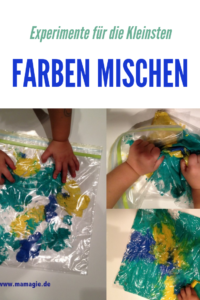 Farben im Ziplock-Beutel mischen