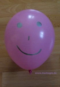 Ballons mit Reis füllen