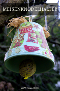 Halter für Meisenknödel aus Blumentopf