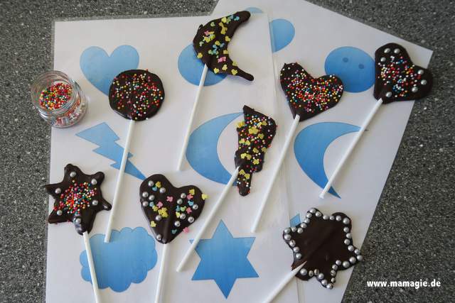 Kinderleichte Anleitung für Schokoladenlollies