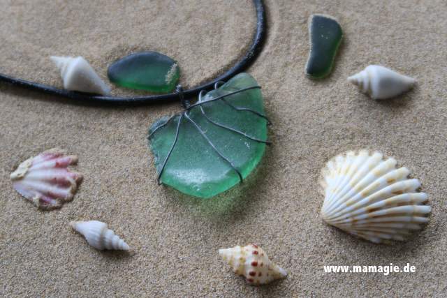 DIY Kette aus Seeglas als Urlaubserinnerung