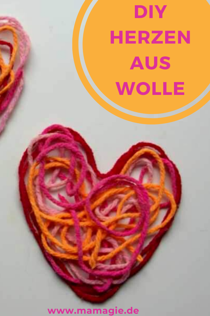 Herzen aus Wolle